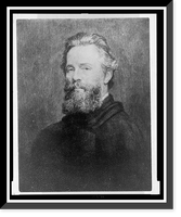 Historic Framed Print, [Herman Melville, head-and-shoulders portrait, facing left],  17-7/8" x 21-7/8"