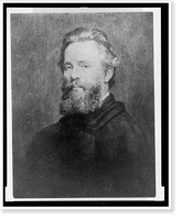 Historic Framed Print, [Herman Melville, head-and-shoulders portrait, facing left],  17-7/8" x 21-7/8"