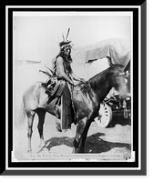 Historic Framed Print, Willie Holy Frog, Knas-ka-wakan,  17-7/8" x 21-7/8"