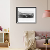 Vintage Americana Print - Detroit - World's Championship Series, vs