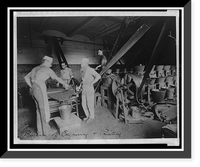 Historic Framed Print, [Workers grinding and processing the ink used to print paper money at the Bureau of Engraving & Printing],  17-7/8" x 21-7/8"