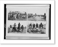 Historic Framed Print, The Hostile Apaches.photographed by C.S. Fly, Tombstone, Arizona.,  17-7/8" x 21-7/8"