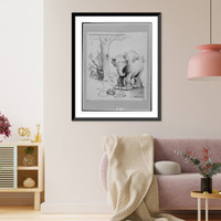 Historic Framed Print, You can't catch an elephant with a mousetrap,  17-7/8" x 21-7/8"