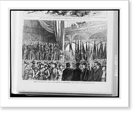 Historic Framed Print, Meeting of the Grand Army of the Republic in Philadelphia.from a sketch by F.H. Taylor.,  17-7/8" x 21-7/8"