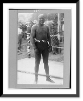 Historic Framed Print, Jack Johnson.D.W.A. photo.,  17-7/8" x 21-7/8"
