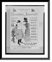 Historic Framed Print, New York Sunday Journal. The great diamond robbery..Brill.,  17-7/8" x 21-7/8"