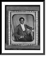 Historic Framed Print, [James M. Priest, three-quarter length portrait, full face, seated at desk],  17-7/8" x 21-7/8"