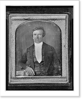 Historic Framed Print, [Nathaniel Green, half-length portrait, facing front, seated with arm on table with tablecloth],  17-7/8" x 21-7/8"
