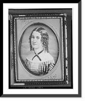 Historic Framed Print, [Madame De Lara, head-and-shoulders portrait of a woman, three-quarters view, facing left],  17-7/8" x 21-7/8"