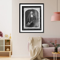 Historic Framed Print, [Occupational portrait of an unidentified clergyman, three-quarter length, facing front, holding Bible],  17-7/8" x 21-7/8"