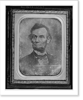 Historic Framed Print, [Abraham Lincoln, head-and-shoulders portrait, facing slightly left] - 2,  17-7/8" x 21-7/8"