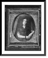 Historic Framed Print, [Unidentified woman, half-length portrait, seated, facing front],  17-7/8" x 21-7/8"