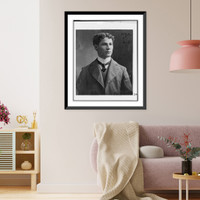 Historic Framed Print, [Theodore Hardeen, half-length portrait, facing right, at the age of twenty-one],  17-7/8" x 21-7/8"