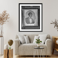 Historic Framed Print, [Stephen Allen Benson, head-and-shoulders portrait, three-quarters to the right] - 2,  17-7/8" x 21-7/8"