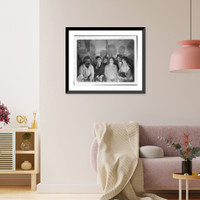 Historic Framed Print, [Group portrait at Constantin Brancusi's studio of Brancusi, Tristan Tzara, unidentified woman, Mina Loy, Jane Heap, and Margaret Anderson],  17-7/8" x 21-7/8"