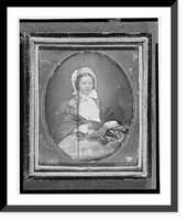 Historic Framed Print, [Augusta Currie Bradhurst Field, three-quarter length portrait of a woman, facing front, seated],  17-7/8" x 21-7/8"