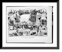 Historic Framed Print, The Fifteenth Amendment. Celebrated May 19th, 1870.from an original design by James C. Beard. - 2,  17-7/8" x 21-7/8"
