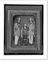 Historic Framed Print, [Foremen, Phoenix Fire Company and Mechanic Fire Company, Charleston, South Carolina],  17-7/8" x 21-7/8"