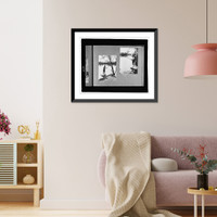 Historic Framed Print, Reference prints from negatives.Doris Gottscho fishing V. - 2,  17-7/8" x 21-7/8"