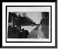 Historic Framed Print, Halten auf der Autobahn,  17-7/8" x 21-7/8"