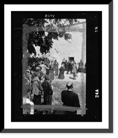 Historic Framed Print, [Men and women dancing in village street during a religious celebration in Ibiza],  17-7/8" x 21-7/8"