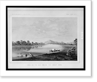 Historic Framed Print, View on the Gila below the Great Bend - 2,  17-7/8" x 21-7/8"