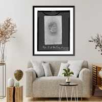 Historic Framed Print, Mrs. M. at the time of her marriage, 1884,  17-7/8" x 21-7/8"