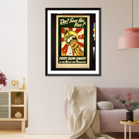Historic Military - Don't save his face - Historic Wall Art Gift