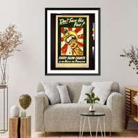 Historic Military - Don't save his face - Historic Wall Art Gift