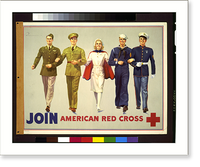 Historic Framed Print, Join American Red Cross.R.C. Kauffmann.,  17-7/8" x 21-7/8"