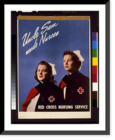 Historic Framed Print, Uncle Sam needs nurses. Red Cross Nursing Service,  17-7/8" x 21-7/8"