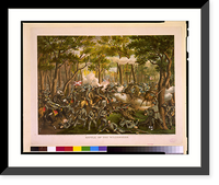 Historic Framed Print, Battle of the Wilderness. Desperate fight on the Orange C.H. Plank Road, near Todd's Tavern, May 6th, 1864,  17-7/8" x 21-7/8"