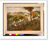 Historic Framed Print, Battle of Missionary Ridge - fought November 23-25, 1863 - 2,  17-7/8" x 21-7/8"
