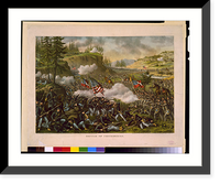 Historic Framed Print, Battle of Chickamauga. Sept. 19' & 20' 1863. Federal. (Gen. Rosecrans com.) Confederate. (Gen. Bragg com.) - 2,  17-7/8" x 21-7/8"
