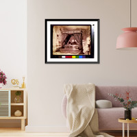 Historic Framed Print, Gen. U.S. Grant, lying in state, in City Hall, New York City.Hill Bros., New York City. - 2,  17-7/8" x 21-7/8"