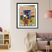 Historic Framed Print, Deep South.William H. Johnson.,  17-7/8" x 21-7/8"
