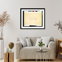 Historic Framed Print, [Resort (San Marcos Water Gardens") for Alexander J. Chandler,  Chandler,  Arizona. Cabin interior]" - 2,  17-7/8" x 21-7/8"
