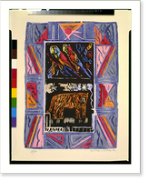 Historic Framed Print, [Zoo].Michael Rothenstein.,  17-7/8" x 21-7/8"