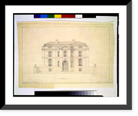 Historic Framed Print, [House (Laughlin House") for Irwin Laughlin,  1630 Crescent Place,  N.W.,  Washington,  D.C. Exterior. Front elevation]",  17-7/8" x 21-7/8"