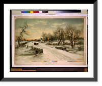 Historic Photo Print - Christmas - morn.painted by W.C. Bauer