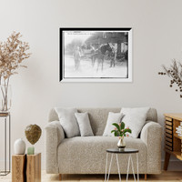 Historic Framed Print, Belgian Peasants showing pass to sentries,  17-7/8" x 21-7/8"
