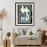 Historic Framed Print, Winter sports, national & state parks.Dorothy Waugh. - 2,  17-7/8" x 21-7/8"