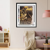 Historic Framed Print, Der Jude; Kriegsanstifter, Kriegsverl&auml;nger[er].[M]j&ouml;lnir. - 2,  17-7/8" x 21-7/8"