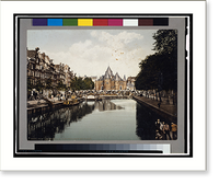 Historic Framed Print, Amsterdam, Nieuwmarketen waag,  17-7/8" x 21-7/8"