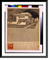 Historic Framed Print, [System of prefabricated houses (American System-Built Houses") for the Richards Company Proprietors,  Milwaukee. American Model D1,  front and side]",  17-7/8" x 21-7/8"