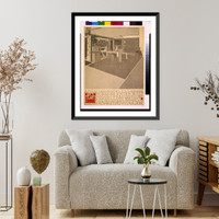 Historic Framed Print, [System of prefabricated houses (American System-Built Houses") for the Richards Company Proprietors,  Milwaukee. American Model C3,  interior]",  17-7/8" x 21-7/8"