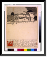 Historic Framed Print, [System of prefabricated houses (American System-Built Houses") for the Richards Company Proprietors,  Milwaukee. American Model A231,  front and side]",  17-7/8" x 21-7/8"
