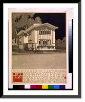 Historic Framed Print, [System of prefabricated houses (American System-Built Houses") for the Richards Company Proprietors,  Milwaukee. American Model J902,  front]",  17-7/8" x 21-7/8"
