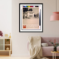 Historic Framed Print, [System of prefabricated houses (American System-Built Houses") for the Richards Company Proprietors,  Milwaukee. American Model J401,  front]" - 2,  17-7/8" x 21-7/8"