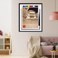Historic Framed Print, [System of prefabricated houses (American System-Built Houses") for the Richards Company Proprietors,  Milwaukee. American Model E3,  front]",  17-7/8" x 21-7/8"